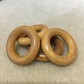 28mm Wood Rings (10) - Light