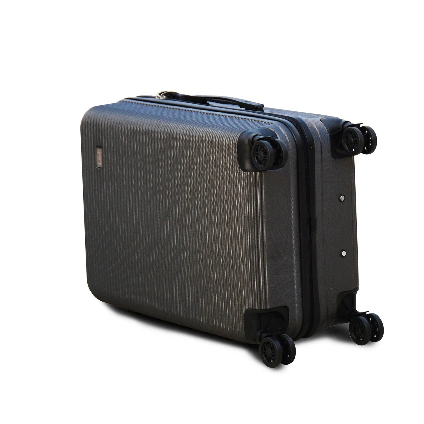 28" Dark Grey Colour JIAN ABS Line Luggage Lightweight Hard Case Trolley Bag with Spinner Wheel