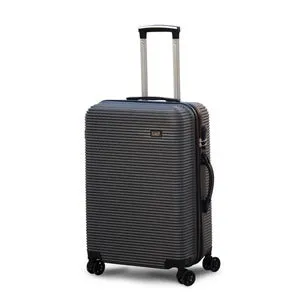 28" Dark Grey Colour JIAN ABS Line Luggage Lightweight Hard Case Trolley Bag with Spinner Wheel
