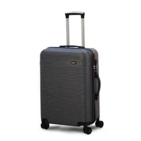 28" Dark Grey Colour JIAN ABS Line Luggage Lightweight Hard Case Trolley Bag with Spinner Wheel