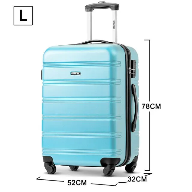 3pcs/set 4Color High Quality ABS PC Rolling Luggage Lightweight Travel Suitcase On Wheels For Bussiness