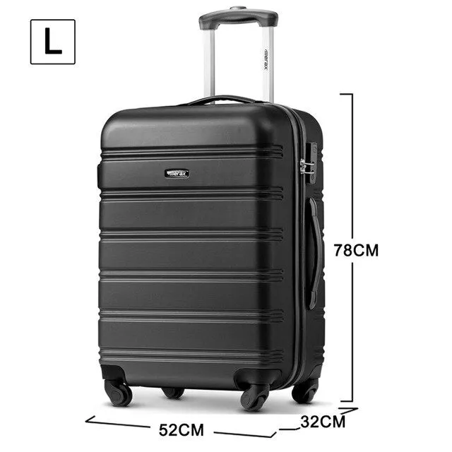 3pcs/set 4Color High Quality ABS PC Rolling Luggage Lightweight Travel Suitcase On Wheels For Bussiness