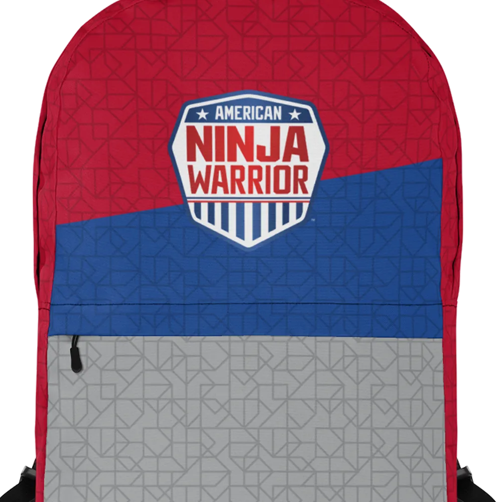 American Ninja Warrior Grey Sliced Logo Backpack