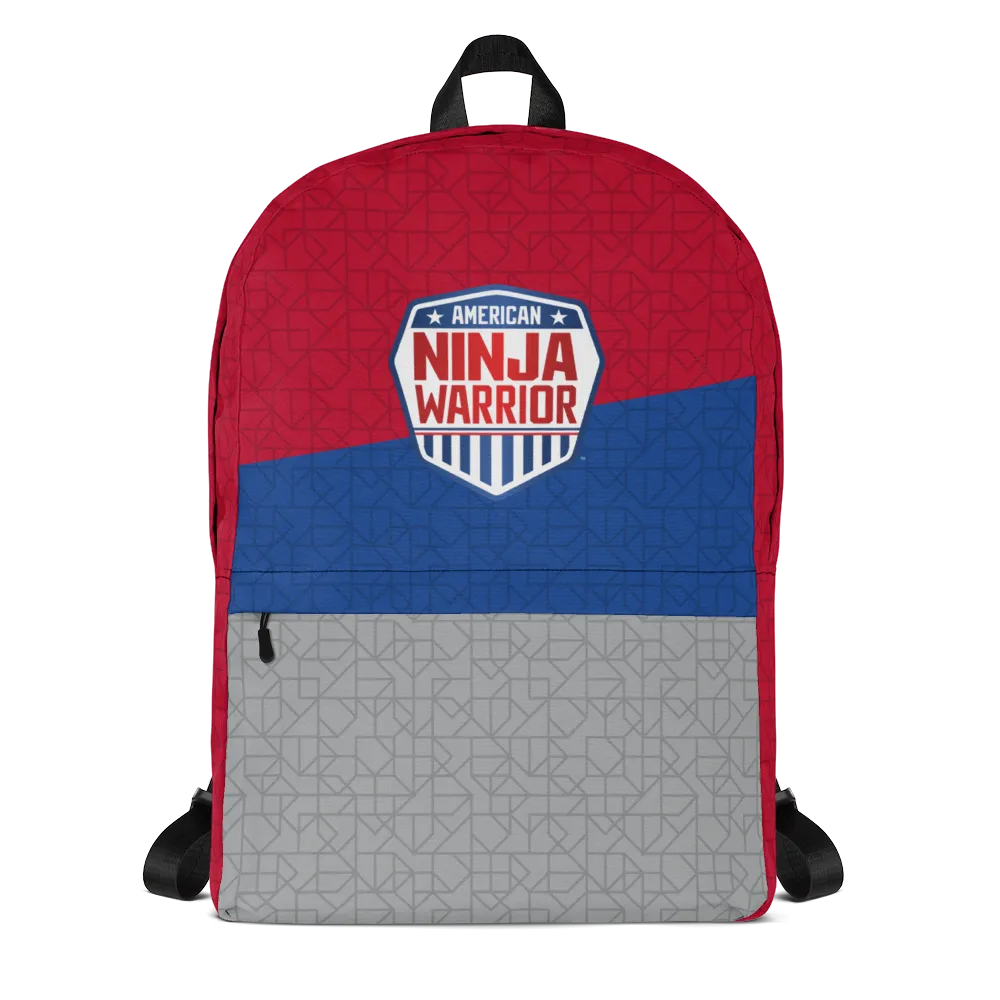 American Ninja Warrior Grey Sliced Logo Backpack