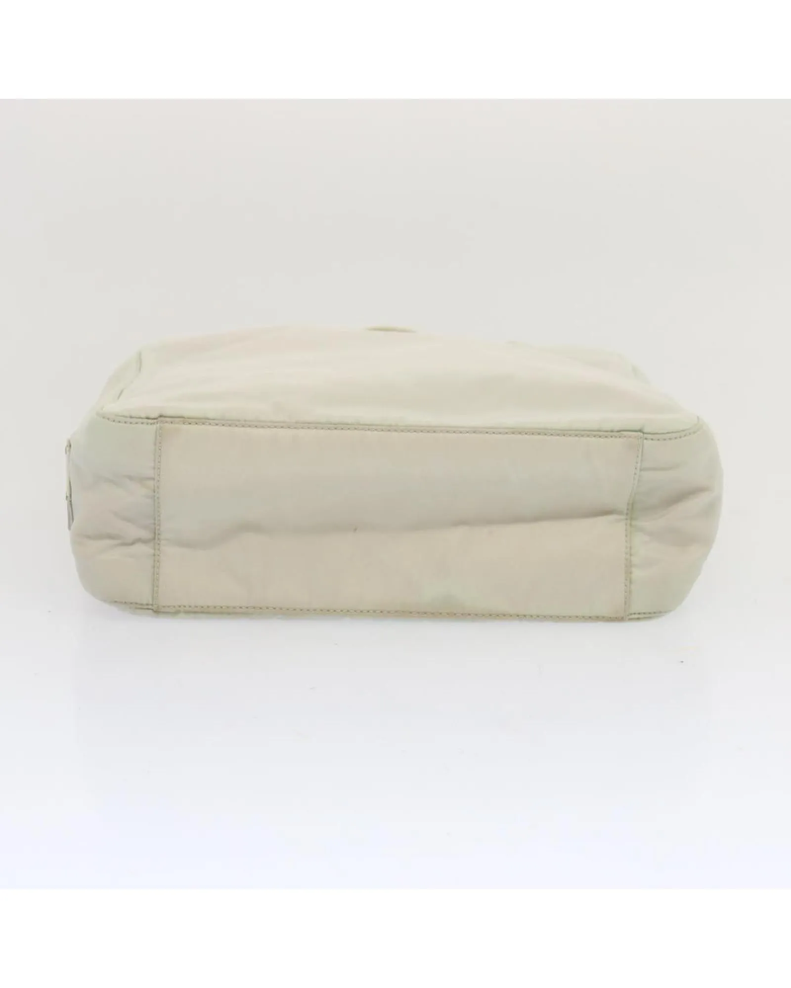 Authentic White Nylon Hand Bag by Prada