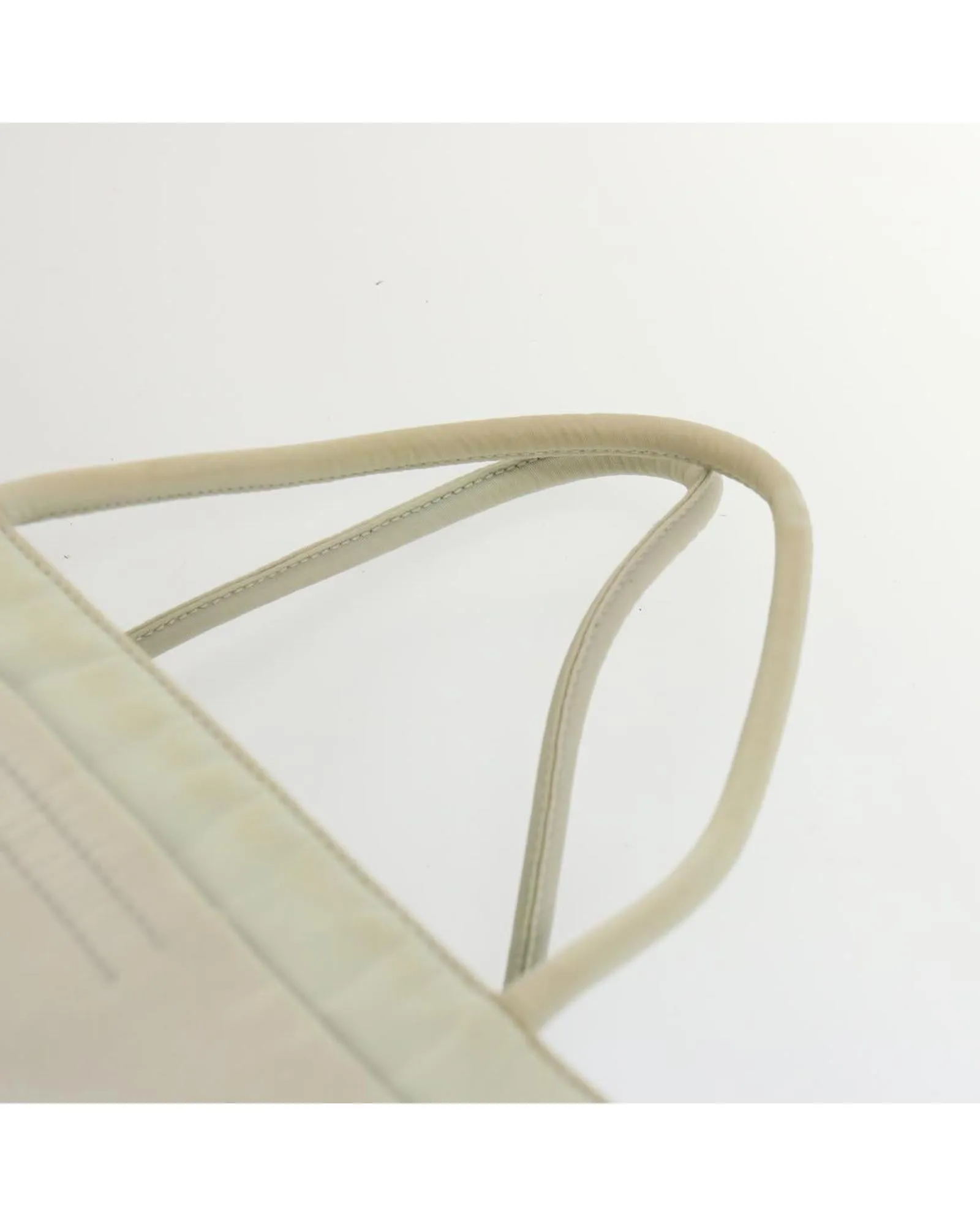 Authentic White Nylon Hand Bag by Prada