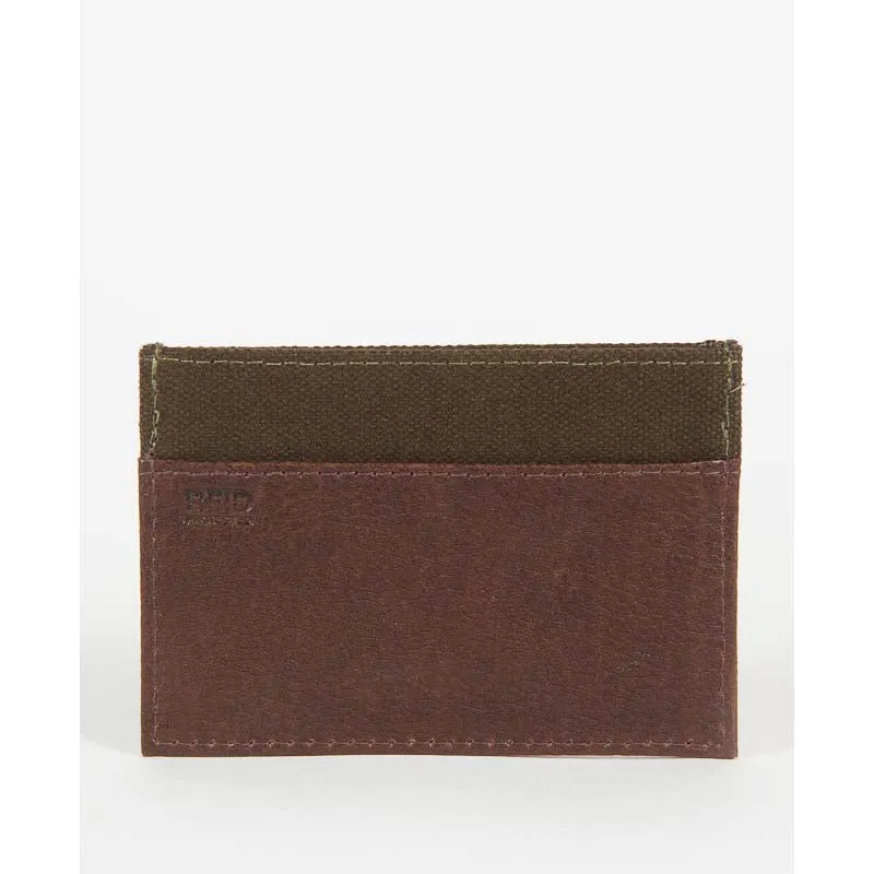 Barbour Padbury Mens Card Holder - Dark Brown