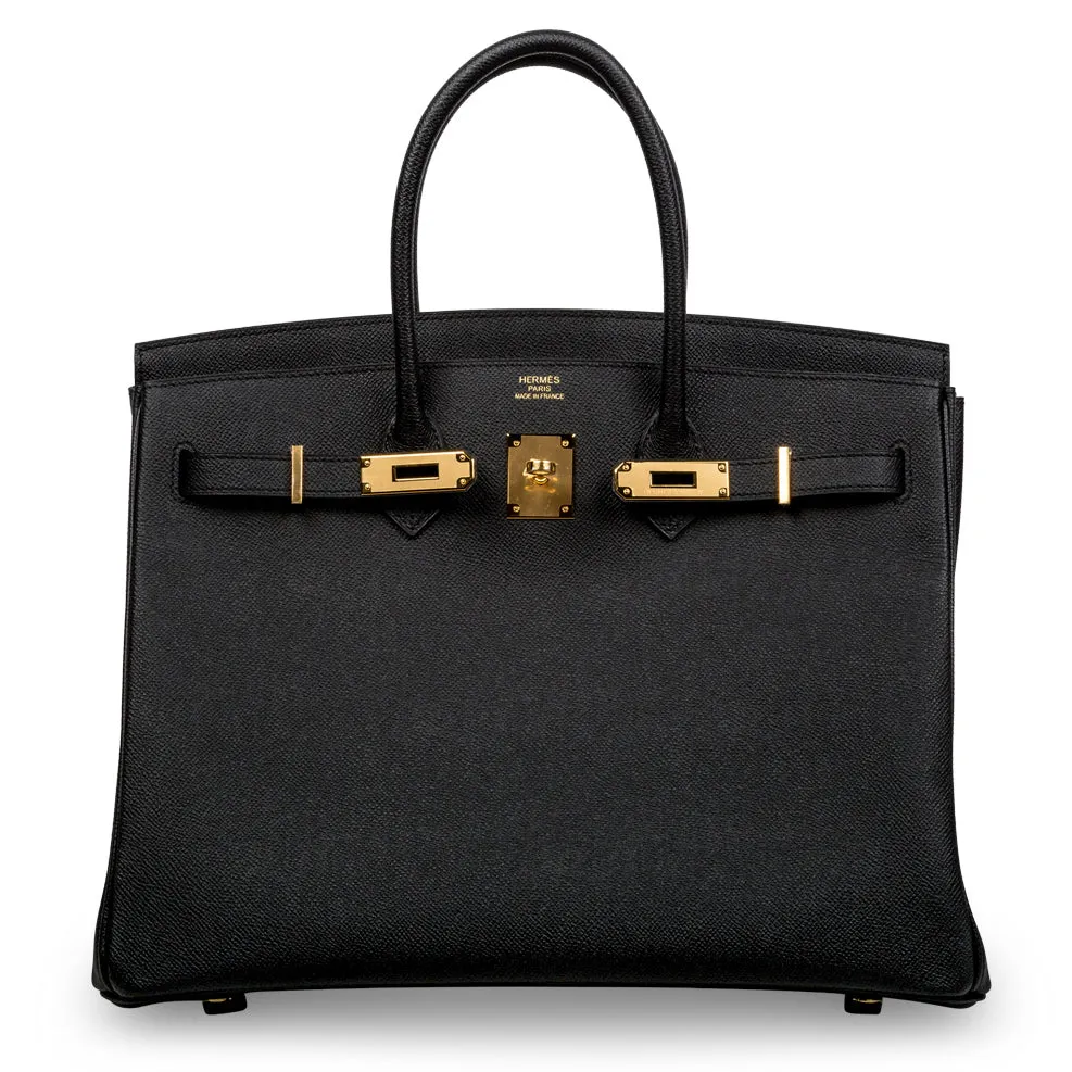 Birkin 35 - Noir Epsom - GHW