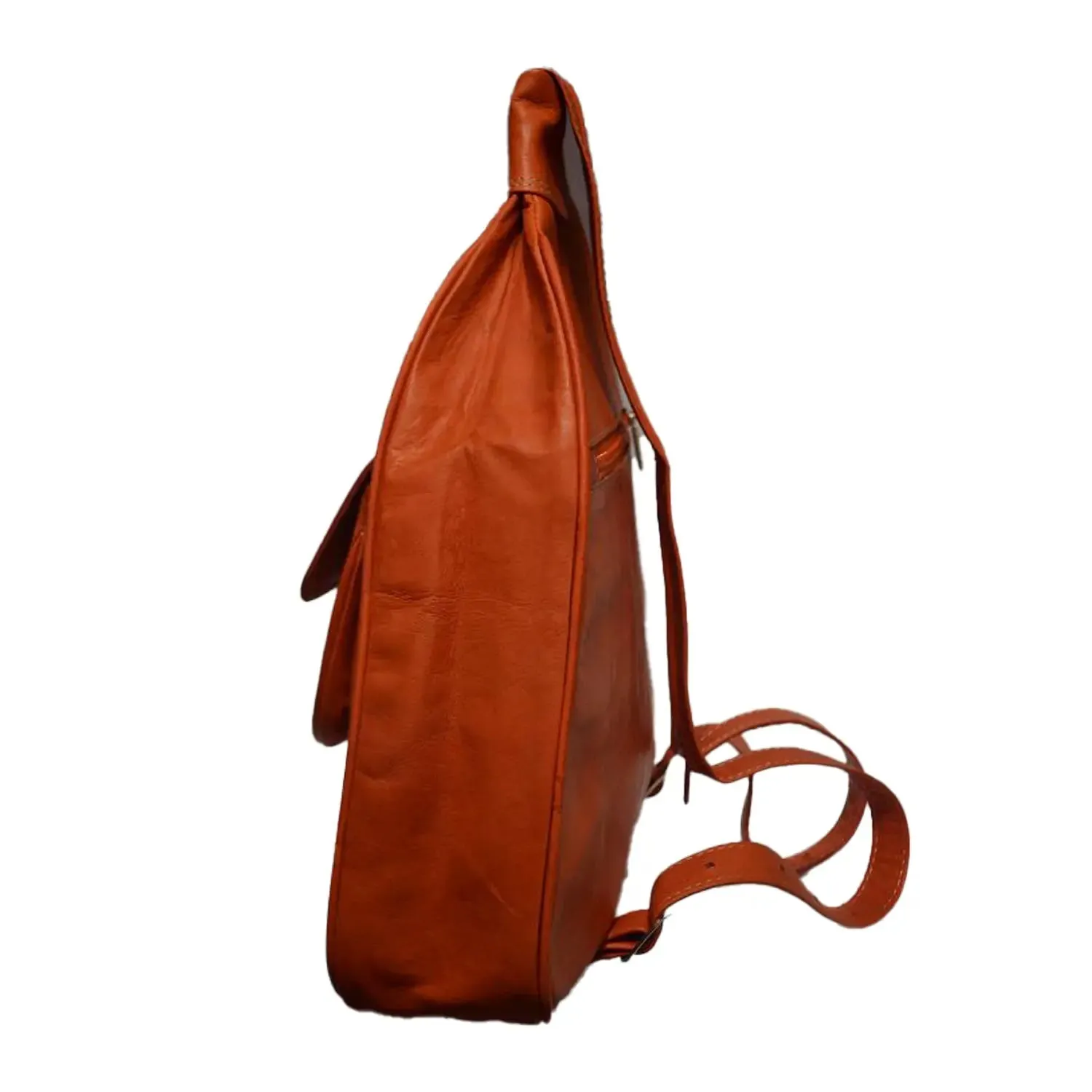 Biyadina Store Backpack  - Brown - Stylish & Functional Travel Accessory - Premium Calfskin Leather  - Multiple Compartments