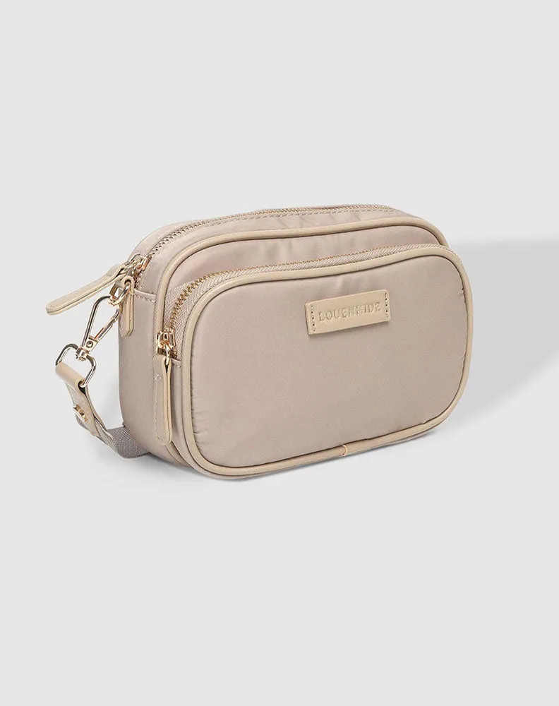 Cali Nylon Crossbody Bag - Beige