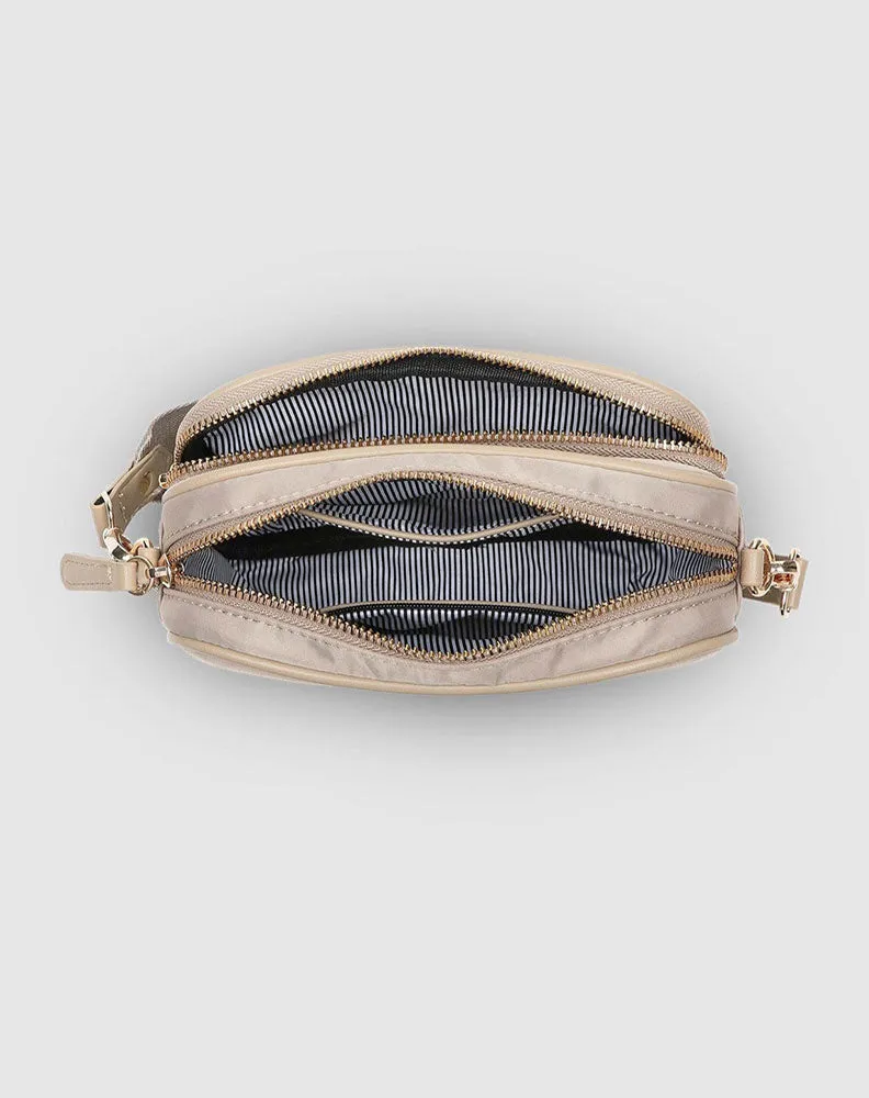 Cali Nylon Crossbody Bag - Beige