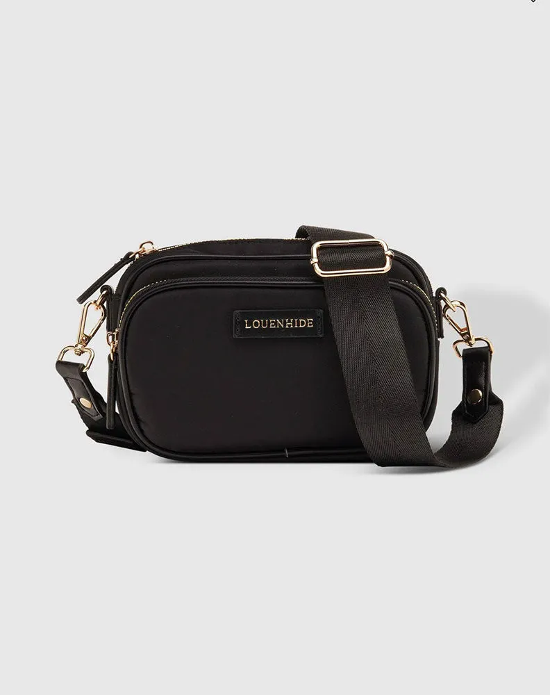 Cali Nylon Crossbody Bag - Black