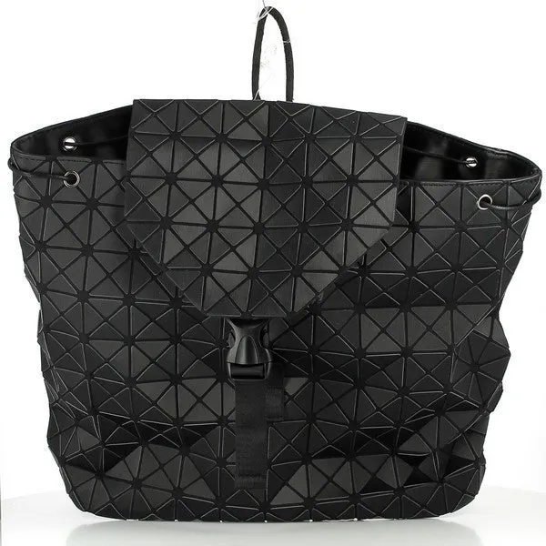 Cesily R126 Black Diamond Pattern  Backpack
