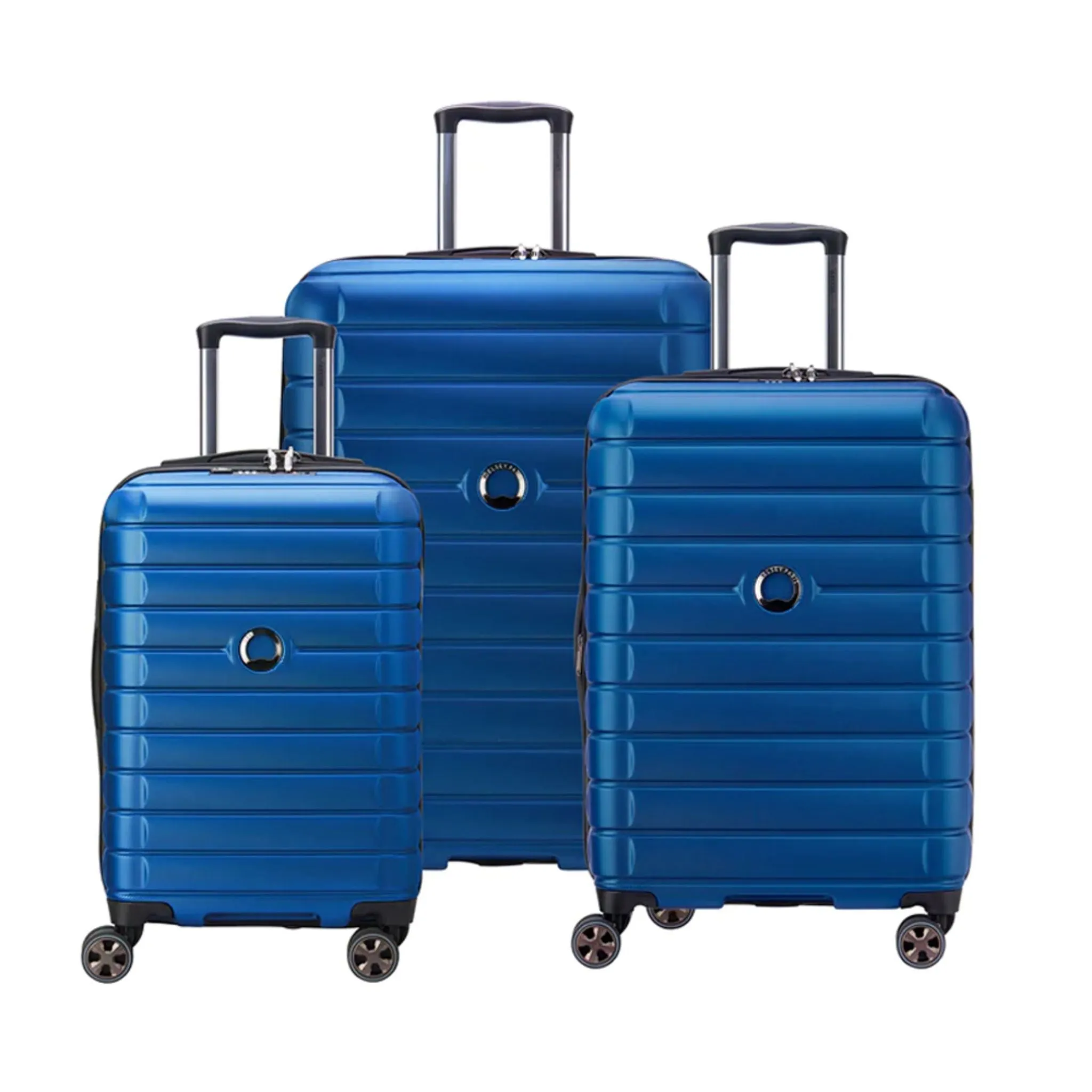 Delsey Paris Shadow 5.0 DY2878801P 66cm 4 Double Wheels Expandable Trolley Case - Blue