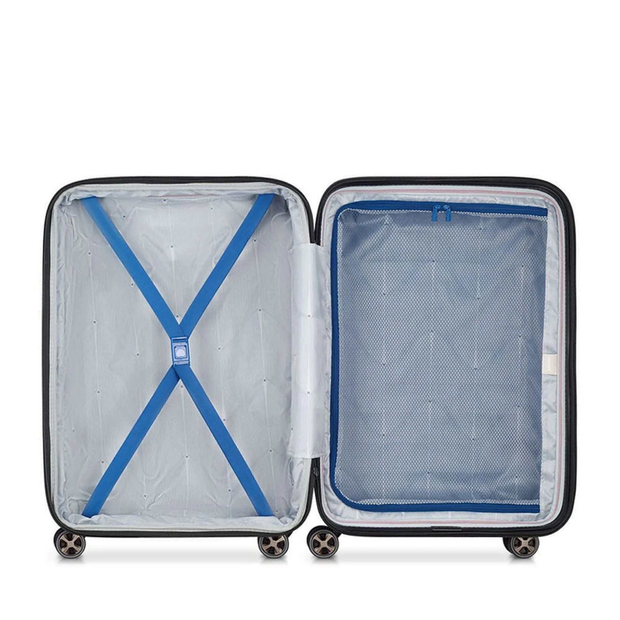 Delsey Paris Shadow 5.0 DY2878801P 66cm 4 Double Wheels Expandable Trolley Case - Blue