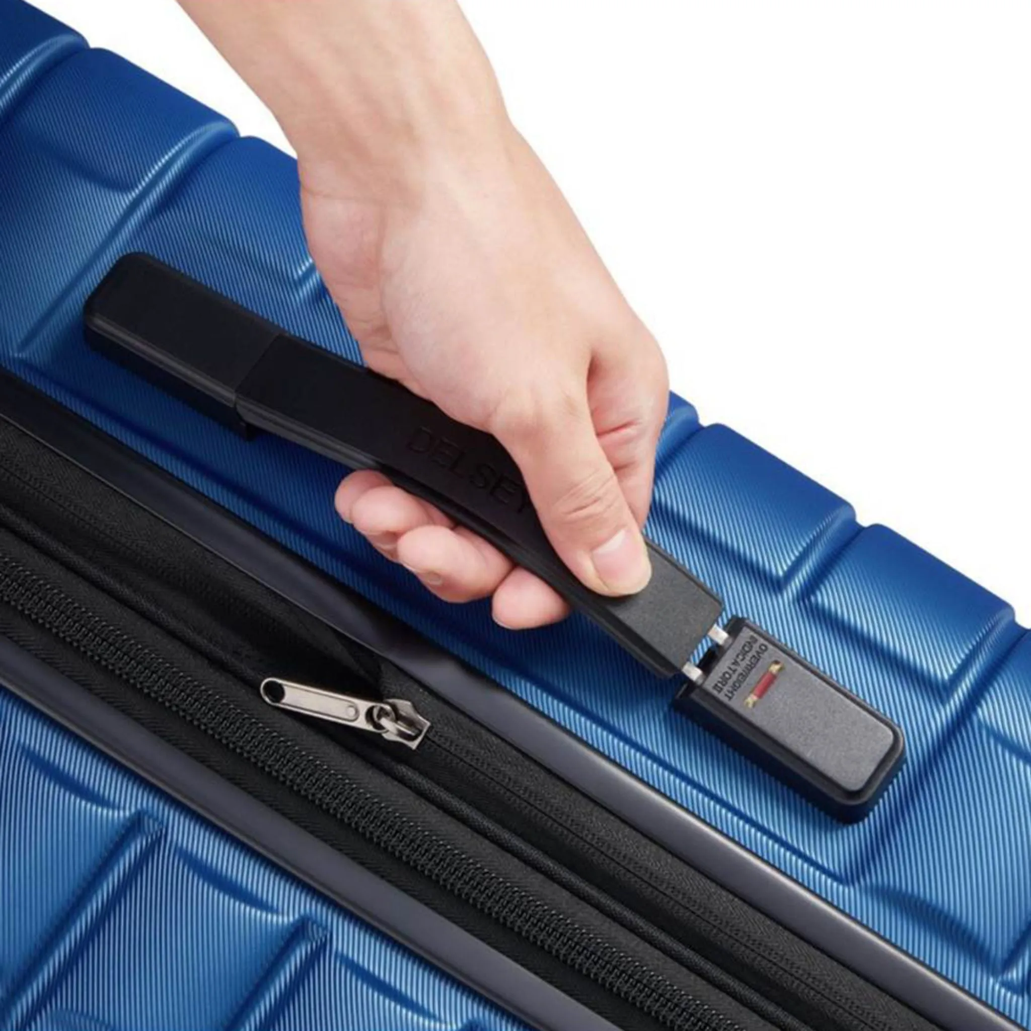 Delsey Paris Shadow 5.0 DY2878801P 66cm 4 Double Wheels Expandable Trolley Case - Blue