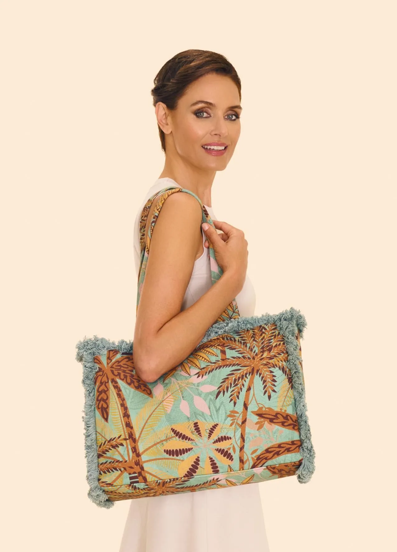 Fringed Box Tote Bag