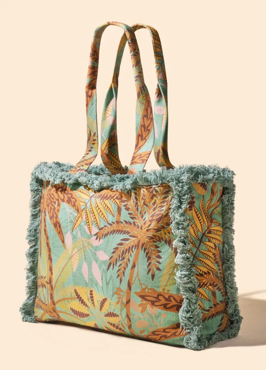 Fringed Box Tote Bag