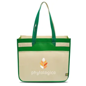 Gemline Green Sedona Laminated Shopper
