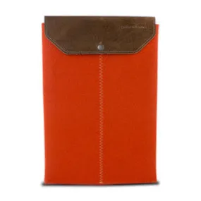 Graf & Lantz Felt Sleeve Case with Leather Flap for 11 MacBook Air - Orange