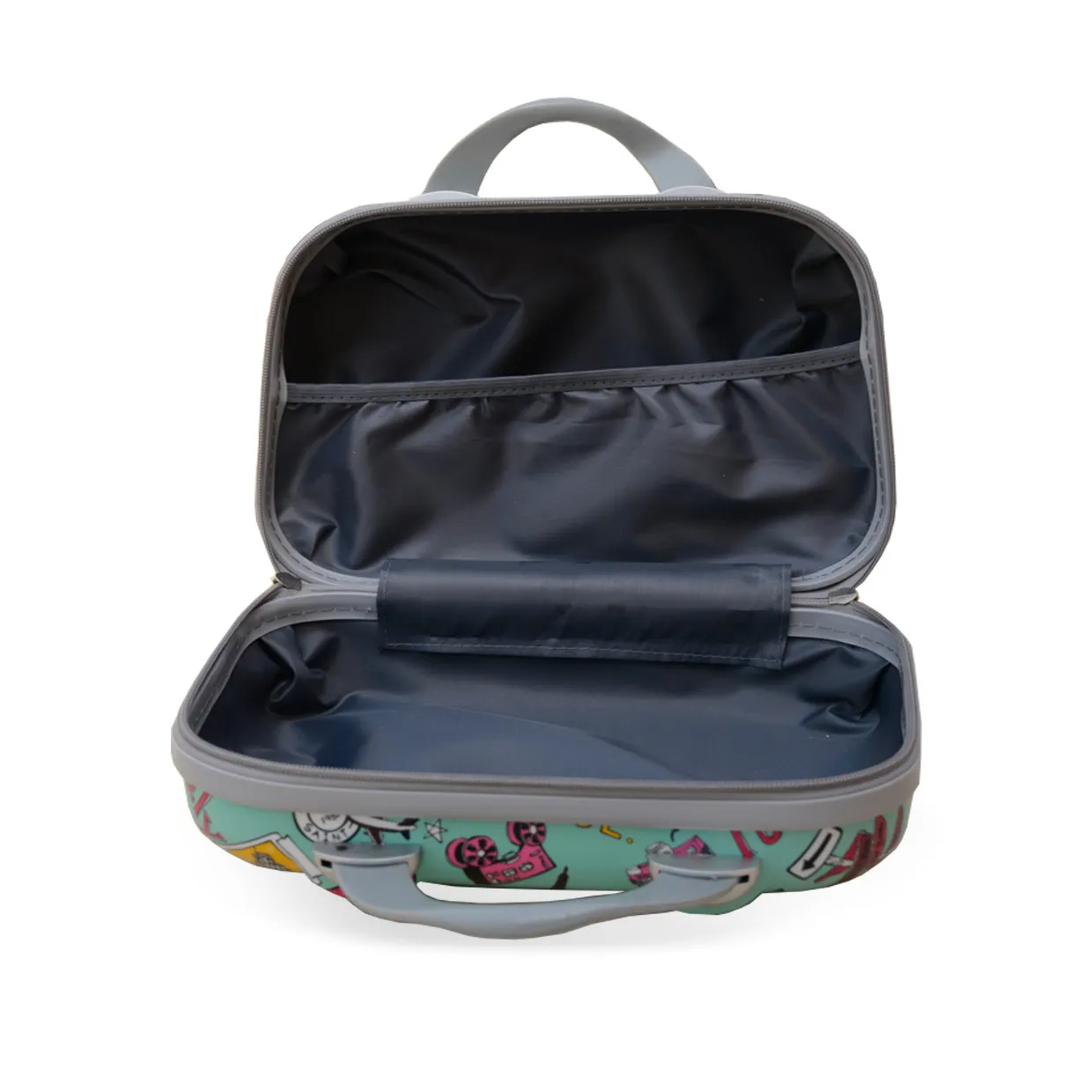 Green Paris Printed Spinner Wheel Luggage Bag | 4 Pcs Set 7, 20, 24 and 28 Inches