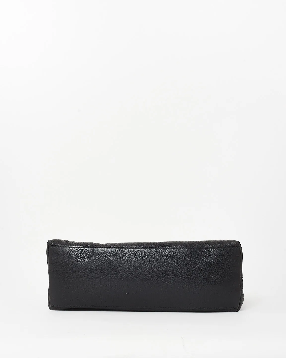 Gucci Black Pebbled Leather GG Soho Chain Shoulder Bag