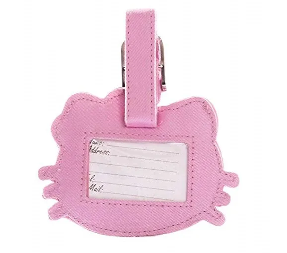 Hello Kitty Pink Passport Holder and Luggage Tag Set With Gift Box