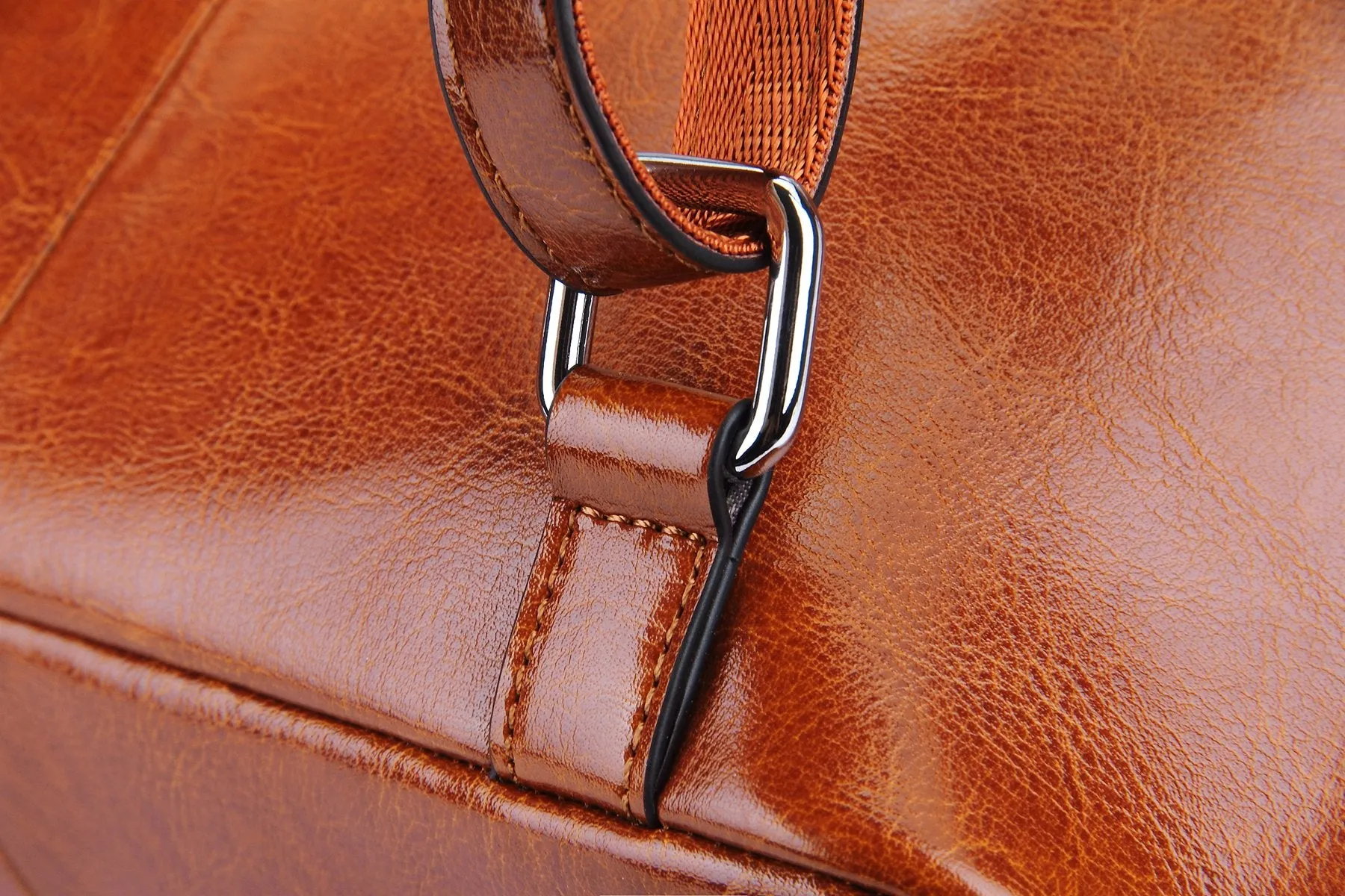 Heshe Women's Vintage Leather Backpack Casual Daypack for Ladies and Girls (Brown-R-S)