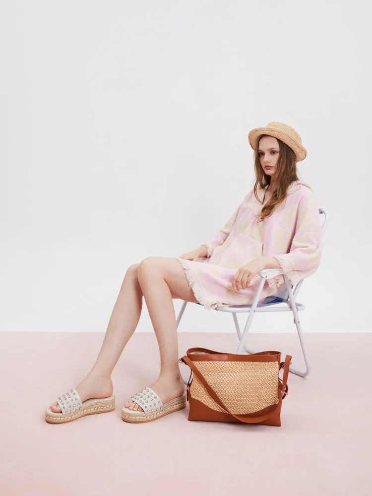 Josie Raffia Bucket Bag