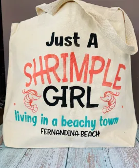 Just a Shrimple Girl Canvas Bag P013820
