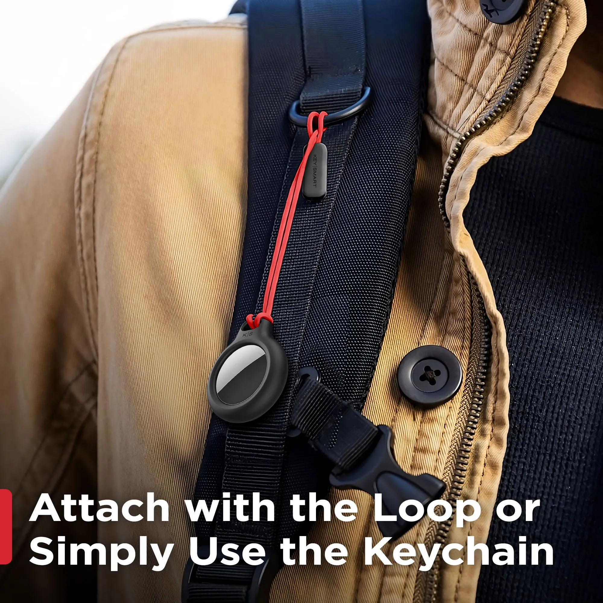 KeySmart® AirClip | Keychain Airtag Holder