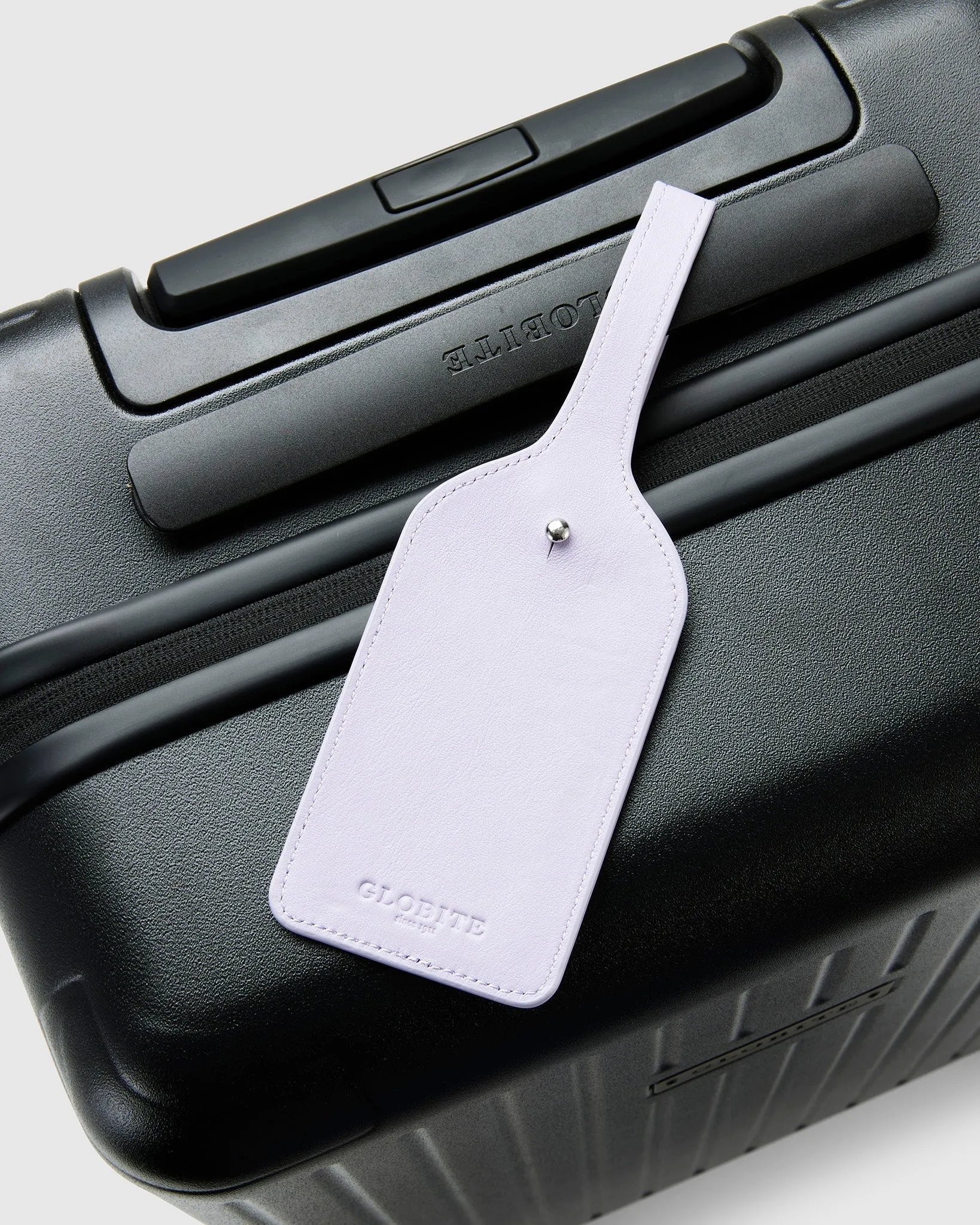 Leather Luggage Tag - Lilac