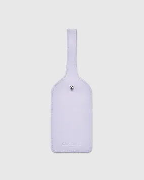 Leather Luggage Tag - Lilac