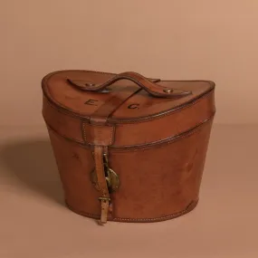Leather Top Hat Box