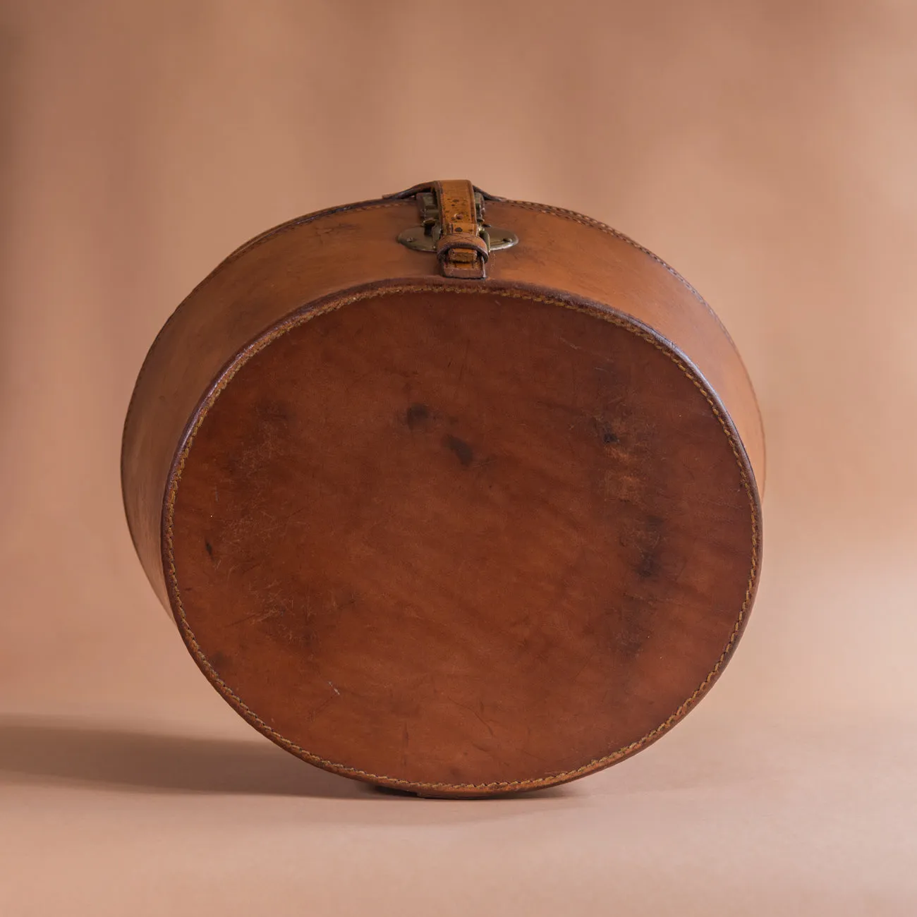 Leather Top Hat Box