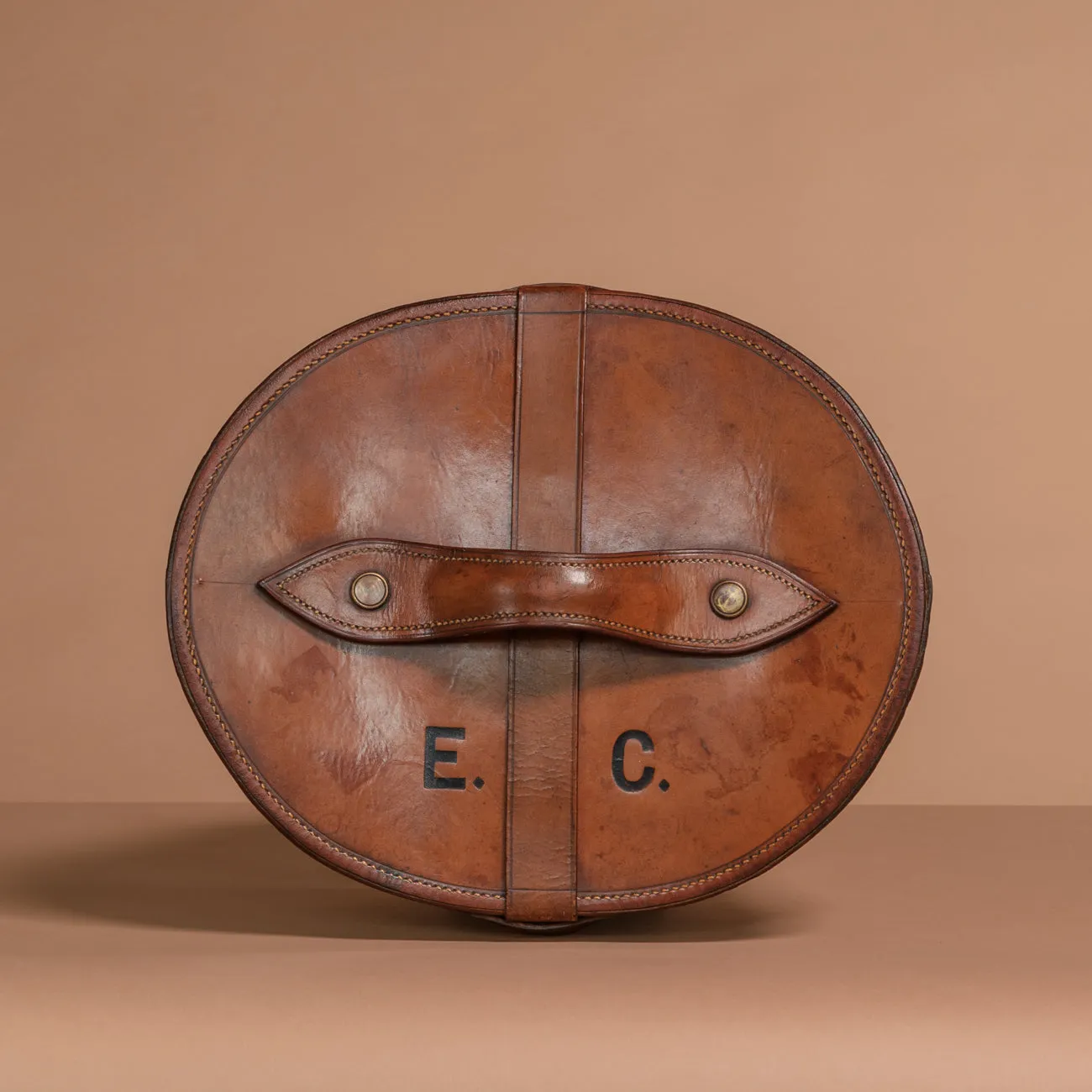 Leather Top Hat Box