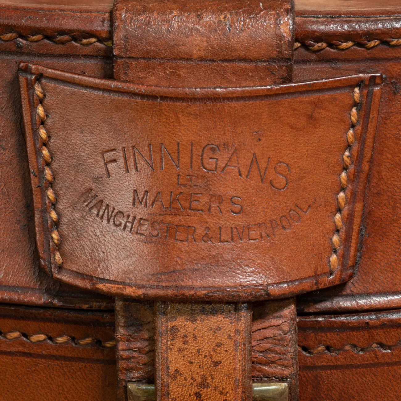 Leather Top Hat Box