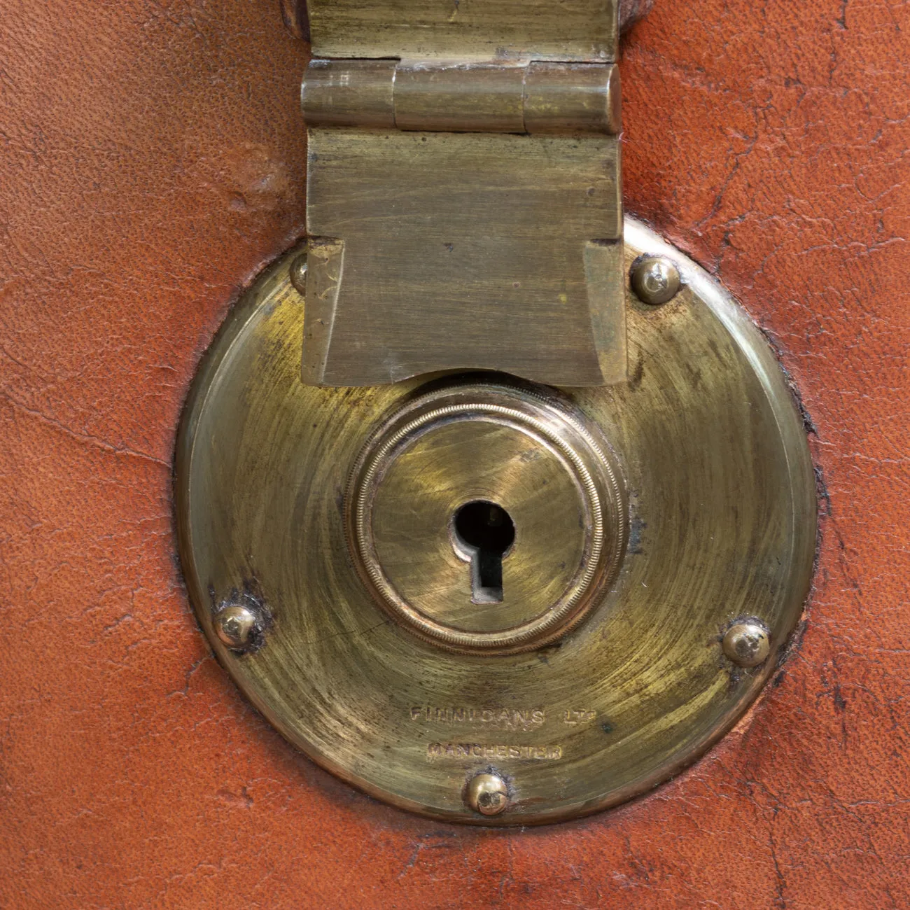 Leather Top Hat Box