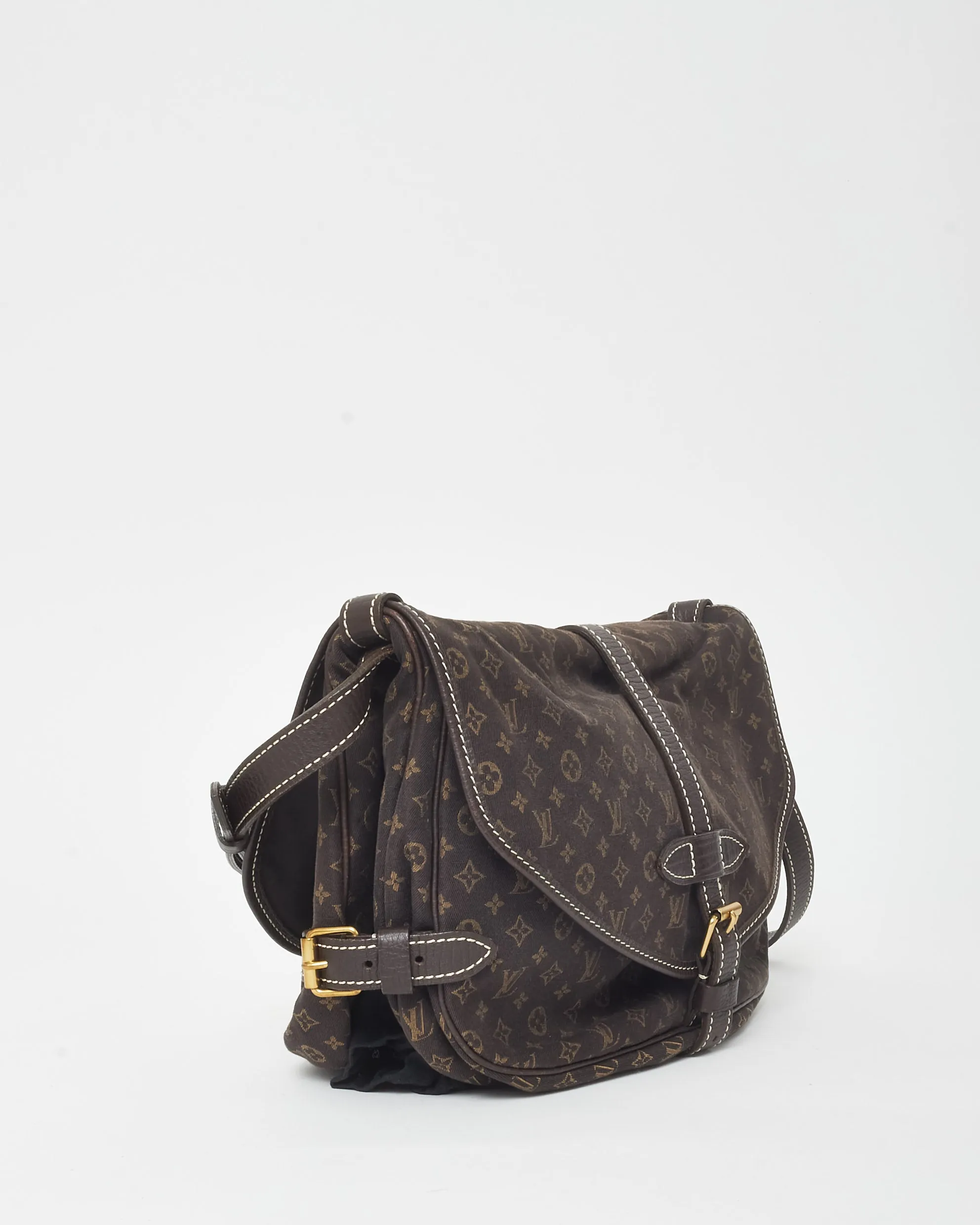 Louis Vuitton Brown Monogram Mini Lin Samur 30 Crossbody