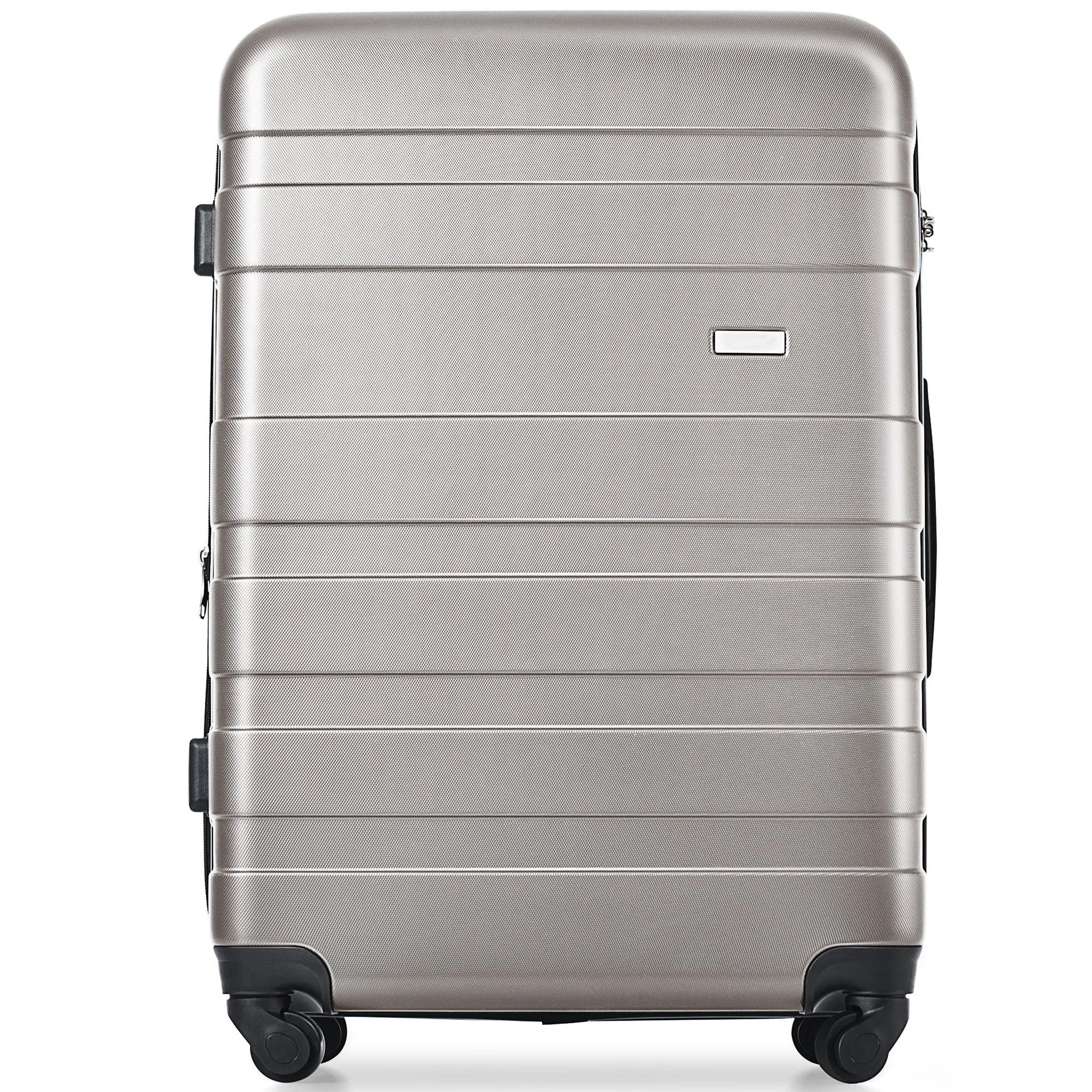 Luggage Sets New Model Expandable Abs Hardshell 3 Pieces Clearance Luggage Hardside Lightweight Durable Suitcase Sets Spinner Wheels Suitcase With Tsa Lock 20''24''28'' (Gray)
