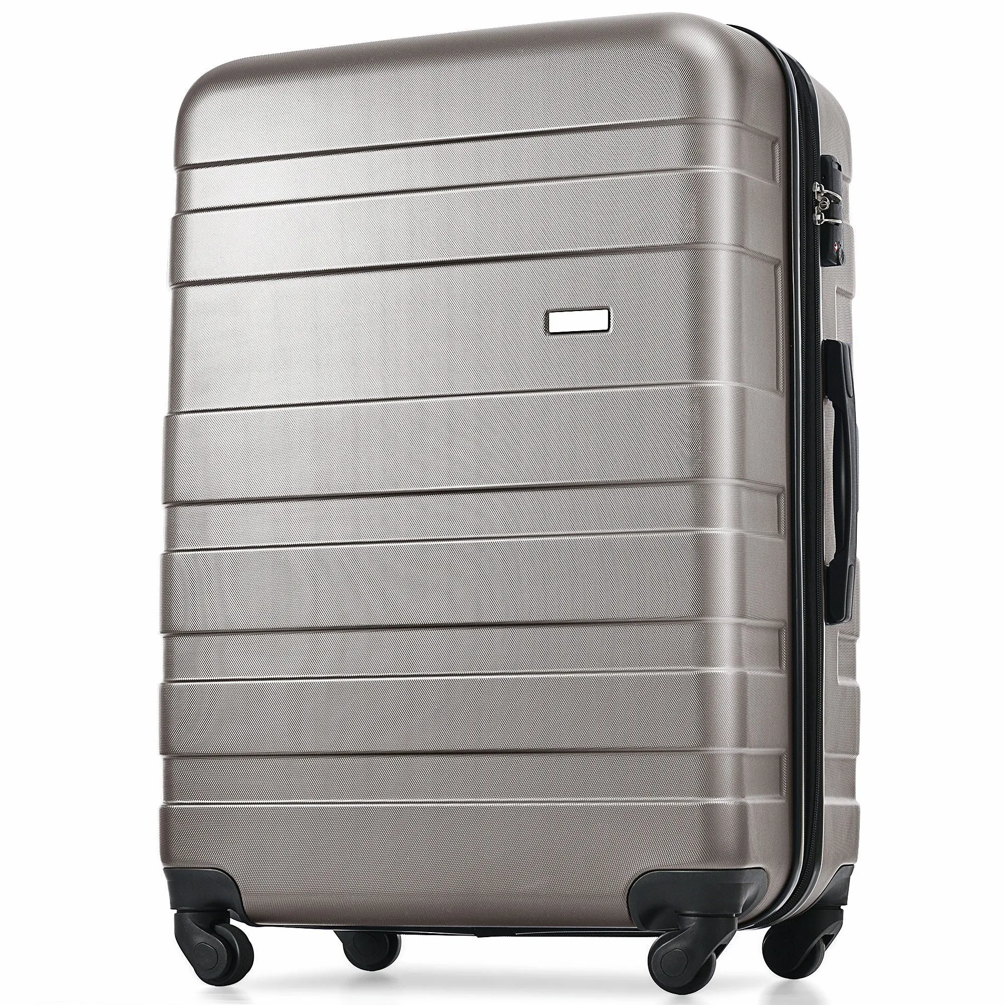 Luggage Sets New Model Expandable Abs Hardshell 3 Pieces Clearance Luggage Hardside Lightweight Durable Suitcase Sets Spinner Wheels Suitcase With Tsa Lock 20''24''28'' (Gray)