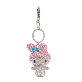 My Melody Pave 3D Bling Keychain