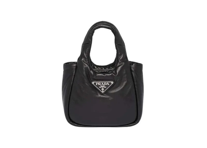 Prada Small Padded Soft Nappa-Leather Bag Black