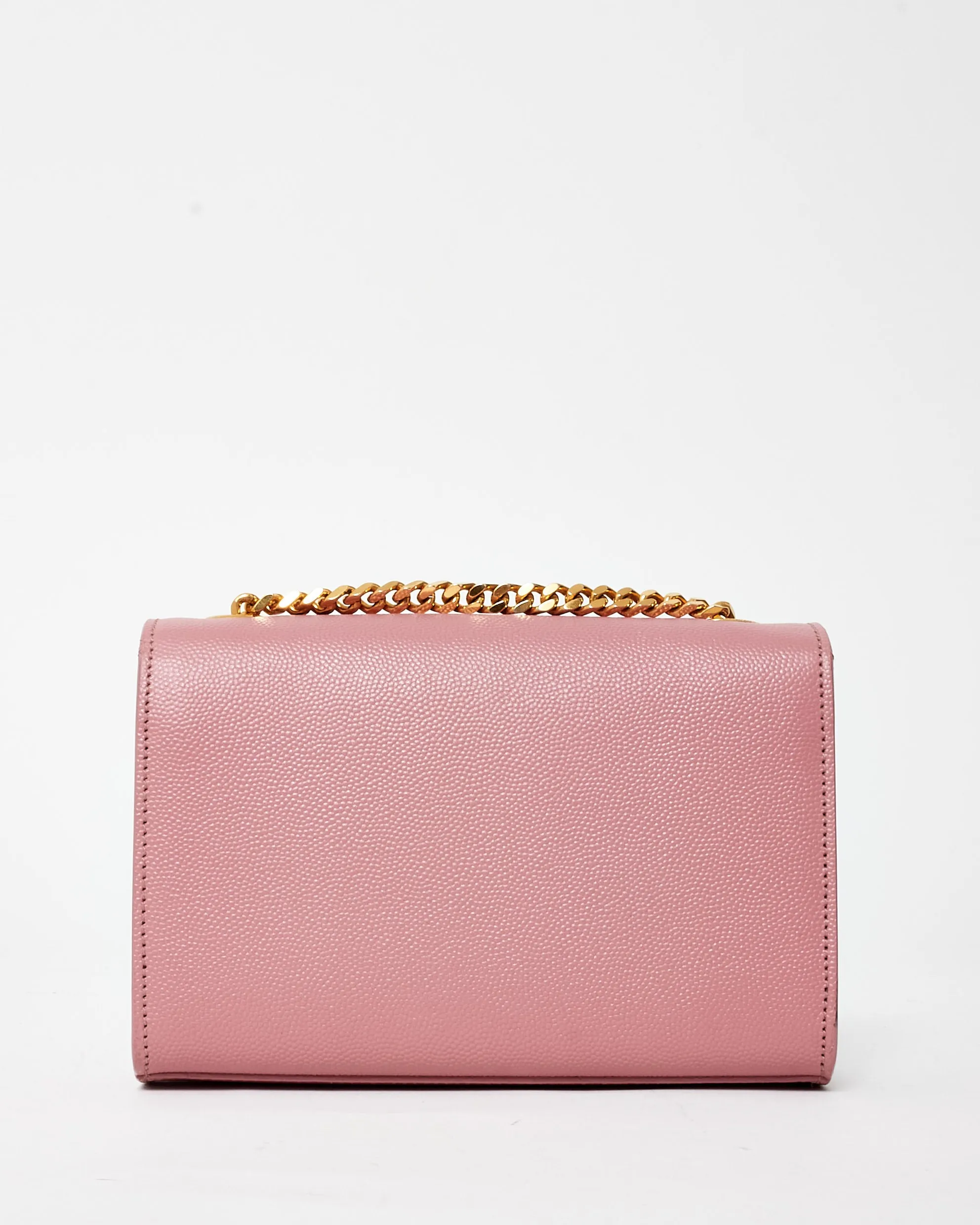 Saint Laurent Pink Grained Leather Kate Chain Bag