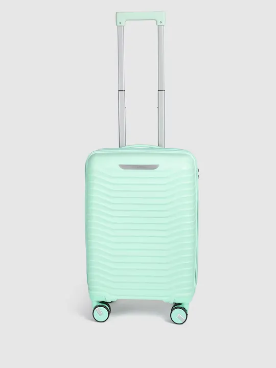 Silver Bar Textured 360 Degree Rotation Hard Large-Sized Trolley Bag 95L