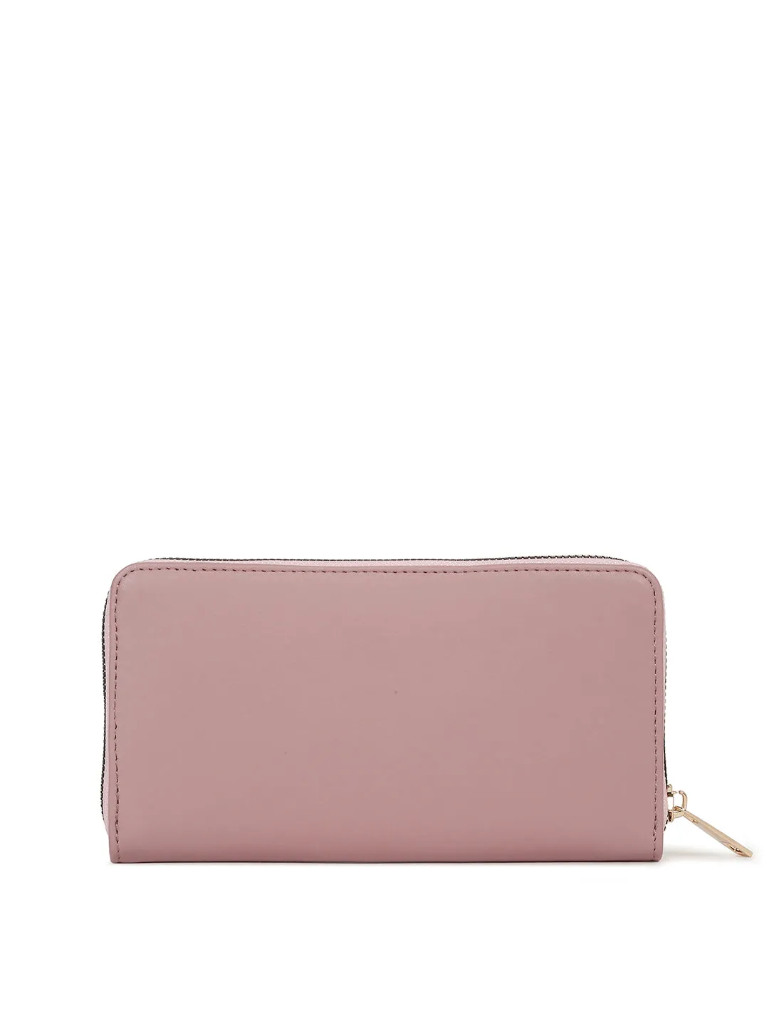 Stylish Pink Clutch Hand Purse for Women with Zipper Closure