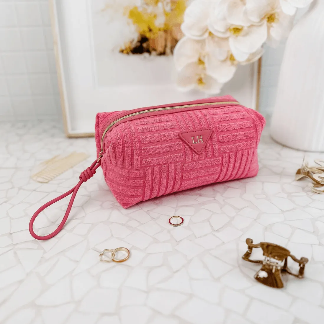 Tori Cosmetic Case | Hot Pink