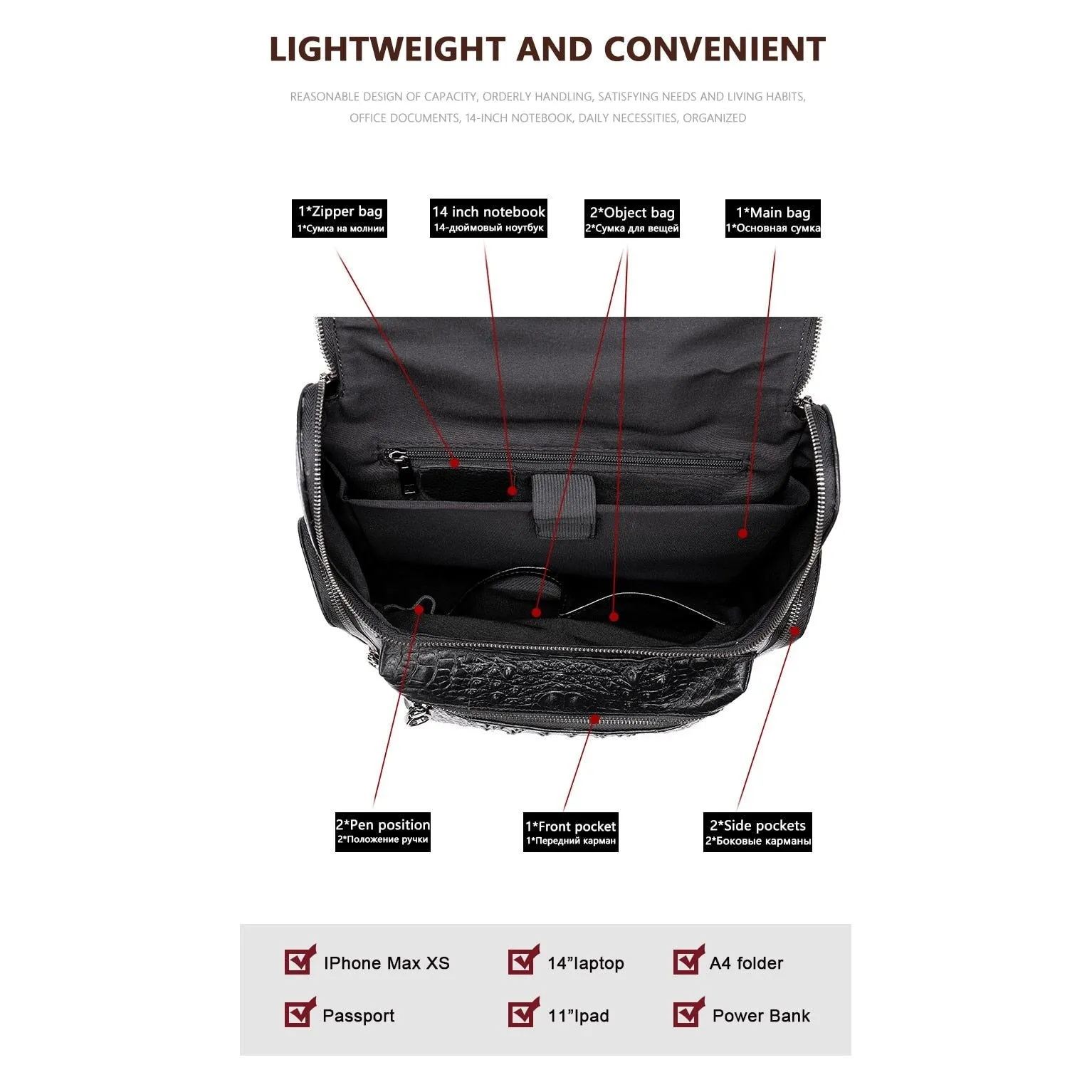 Veltique Elite Executive Backpack