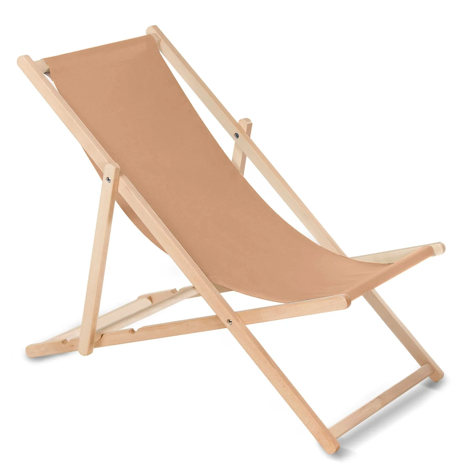 Wooden chair made of quality beech wood with three adjustable backrest positions